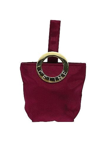 Céline Logo Du Cercle Pink Synthetic Clutch Bag (view 1)