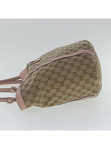Gucci D-Ring Beige Canvas Tote Bag (view 2)