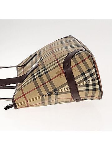 Burberry Nova Check Beige Canvas Tote Bag (view 2)