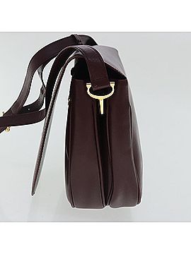 Cartier Must De  Burgundy Leather Shoulder Bag (view 2)