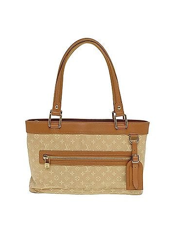 Louis Vuitton Lucille Beige Canvas Handbag (view 1)