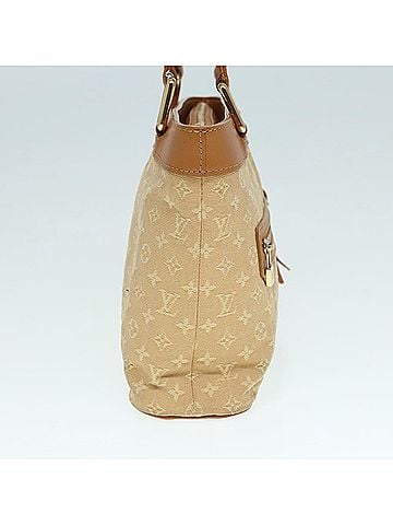 Louis Vuitton Lucille Beige Canvas Handbag (view 2)