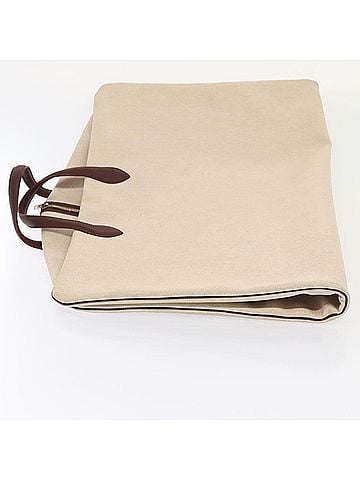Hermès Victoria Beige Canvas Travel Bag (view 2)
