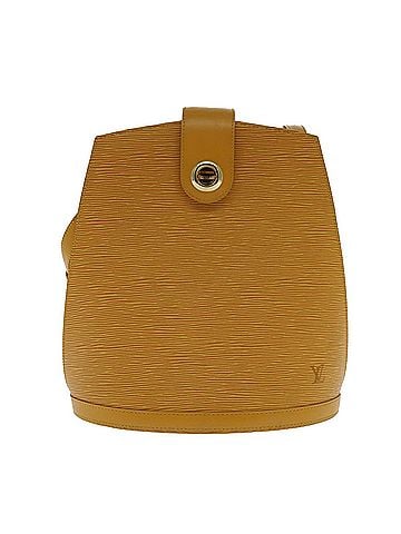 Louis Vuitton Cluny Yellow Leather Shoulder Bag (view 1)