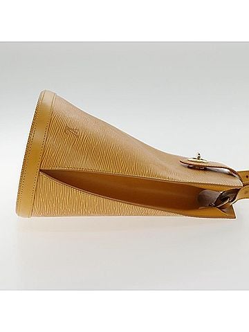 Louis Vuitton Cluny Yellow Leather Shoulder Bag (view 2)