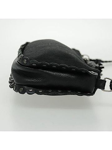 Dior Trotter Black Canvas Shoulder Bag (view 2)