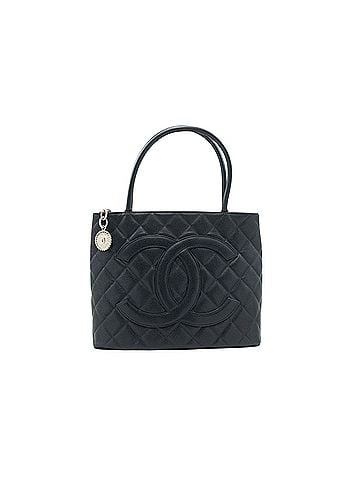Chanel Medaillon Black Leather Shoulder Bag (view 1)