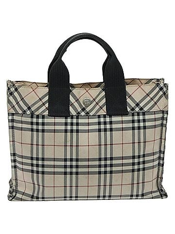 Burberry Nova Check Beige Synthetic Tote Bag (view 1)