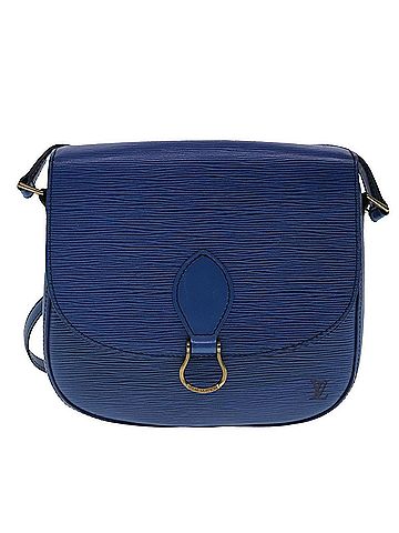 Louis Vuitton Saint Cloud Blue Leather Shoulder Bag (view 1)