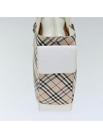 Burberry Nova Check Beige Canvas Tote Bag (view 2)