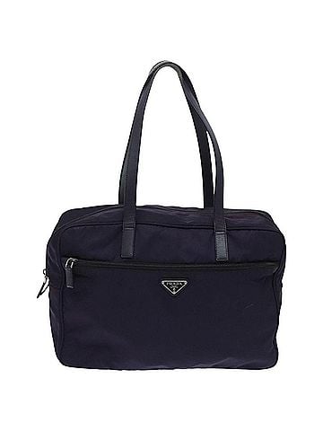 Prada Tessuto Blue Synthetic Shoulder Bag (view 1)