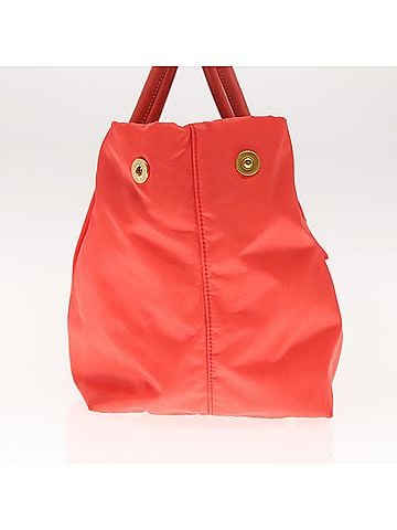 Prada Ribbon Orange Synthetic Handbag (view 2)