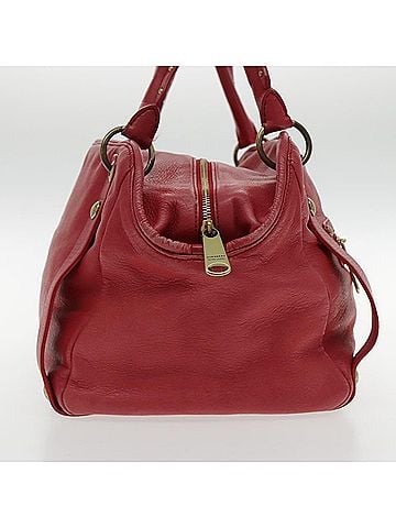 Burberry Blue Label Red Leather Handbag (view 2)