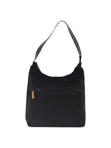 Salvatore Ferragamo Black Canvas Shoulder Bag (view 1)