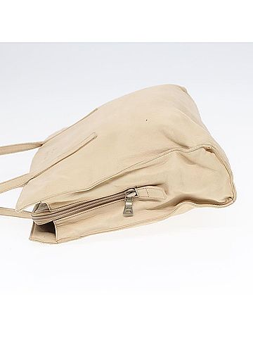 Prada Beige Leather Shoulder Bag (view 2)
