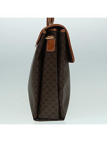 Céline Macadam Brown Canvas Handbag (view 2)