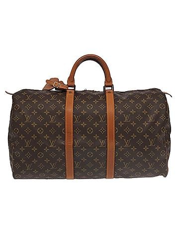 Louis Vuitton Keepall 50 Brown Canvas Travel Bag (view 1)