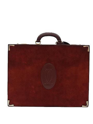 Cartier Must Line Burgundy Leather Travel Bag (view 1)