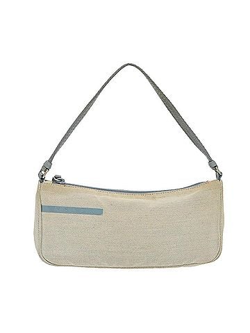Prada Sports Beige Canvas Clutch Bag (view 1)