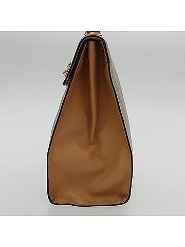 Céline Beige Canvas Handbag (view 2)
