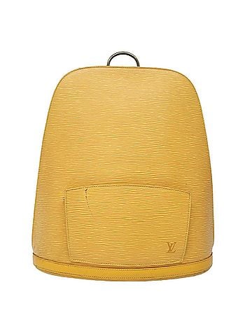 Louis Vuitton Gobelins Yellow Leather Backpack Bag (view 1)