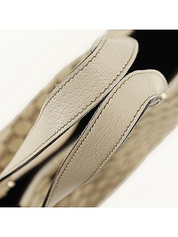 Gucci Abbey Beige Canvas Tote Bag (view 2)