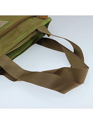 Prada Tessuto Khaki Synthetic Tote Bag (view 2)