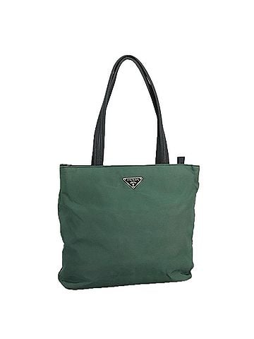 Prada Tessuto Khaki Synthetic Tote Bag (view 1)