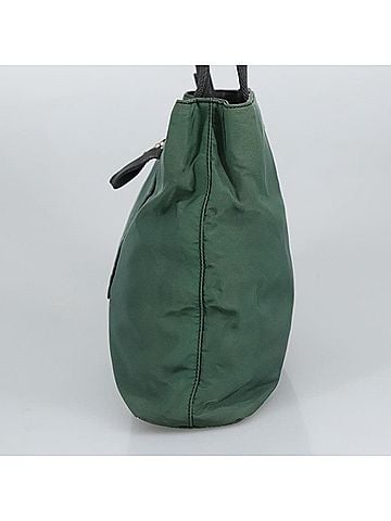 Prada Tessuto Khaki Synthetic Tote Bag (view 2)