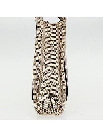 Chloé Woody Beige Canvas Tote Bag (view 2)