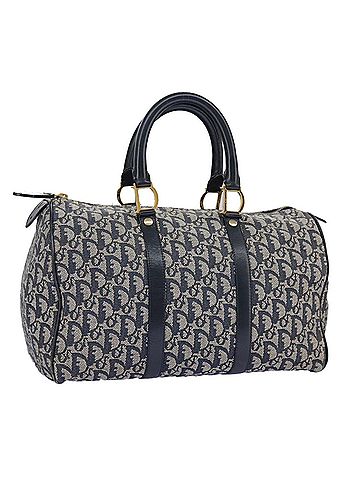 Dior Trotter Navy Canvas Travel Bag (view 1)