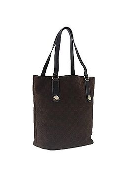 Gucci Brown Suede Tote Bag (view 1)
