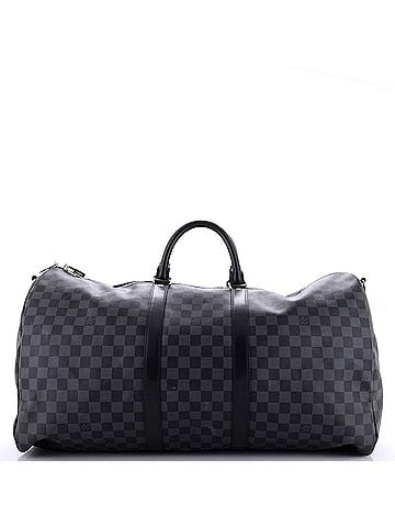 Louis Vuitton Keepall Bandouliere Bag Damier Graphite 55 (view 1)