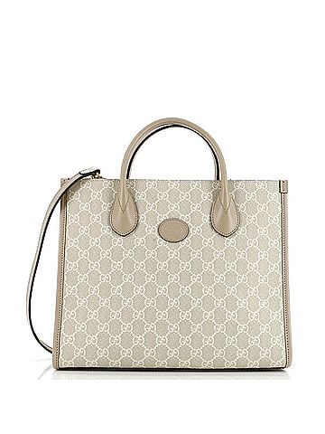 Gucci Interlocking G Tote GG Coated Canvas and Leather Small (view 1)