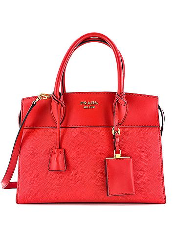 Prada Esplanade Tote Saffiano with City Calf Small (view 1)
