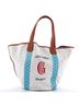 Goyard Tan Blue Belharra Reversible Tote Coated Canvas One size - photo 1
