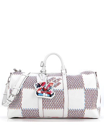 Louis Vuitton Keepall Bandouliere Bag Limited Edition Damier Spray Leather 50 (view 1)