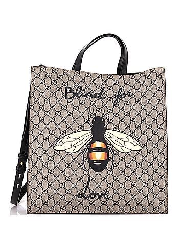 Gucci Convertible Soft Open Tote Printed GG Coated Canvas Tall (view 1)