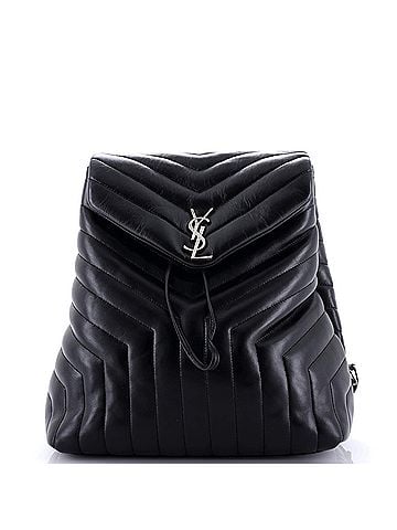 Saint Laurent LouLou Backpack Matelasse Chevron Leather Medium (view 1)
