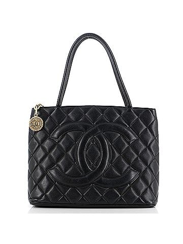 Chanel Medallion Tote Quilted Caviar (view 1)
