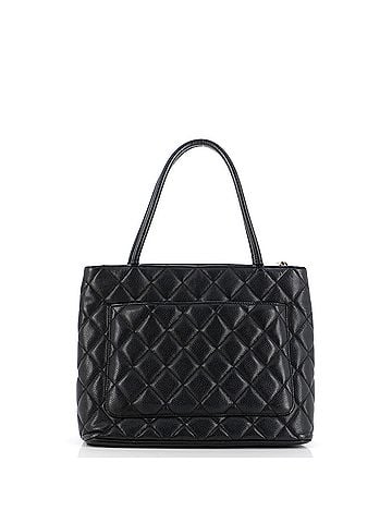 Chanel Medallion Tote Quilted Caviar (view 2)