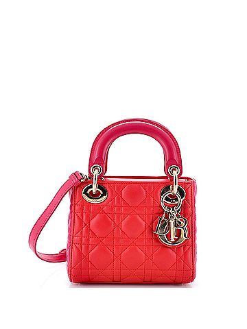 Christian Dior Lady Dior Bag Cannage Quilt Lambskin Mini (view 1)