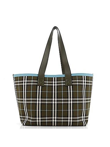 Burberry London Tote Check Canvas Medium (view 2)