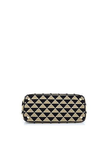 Prada Symbole Galleria Double Zip Tote Jacquard Small (view 2)