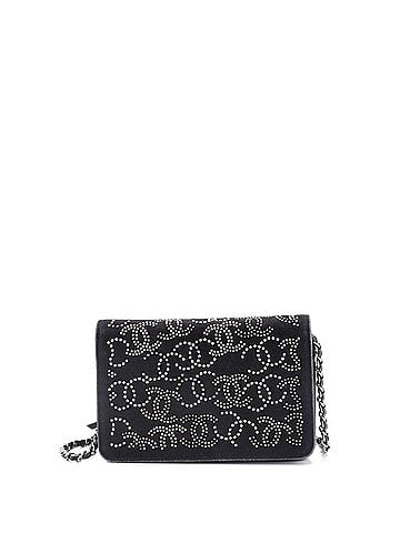 Chanel Paris-Shanghai Wallet on Chain Studded Canvas (view 1)