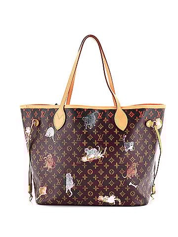 Louis Vuitton Neverfull NM Tote Limited Edition Grace Coddington Catogram Canvas MM (view 1)