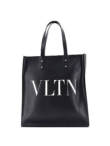 Valentino Garavani VLTN Rockstud Shopping Tote Printed Leather Tall (view 1)