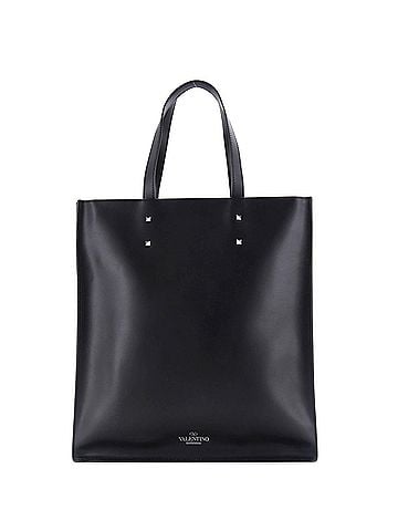 Valentino Garavani VLTN Rockstud Shopping Tote Printed Leather Tall (view 2)