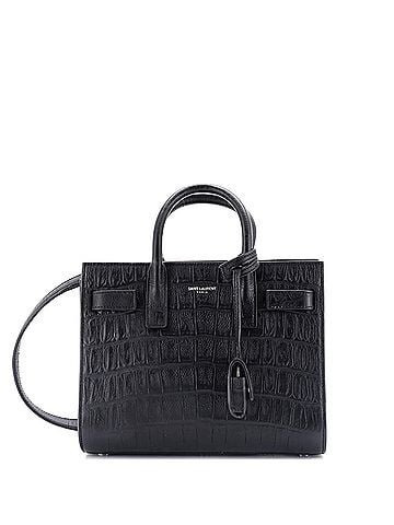 Saint Laurent Sac de Jour Bag Crocodile Embossed Leather Nano (view 1)