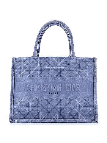 Christian Dior Book Tote Cannage Embroidered Canvas Medium (view 1)